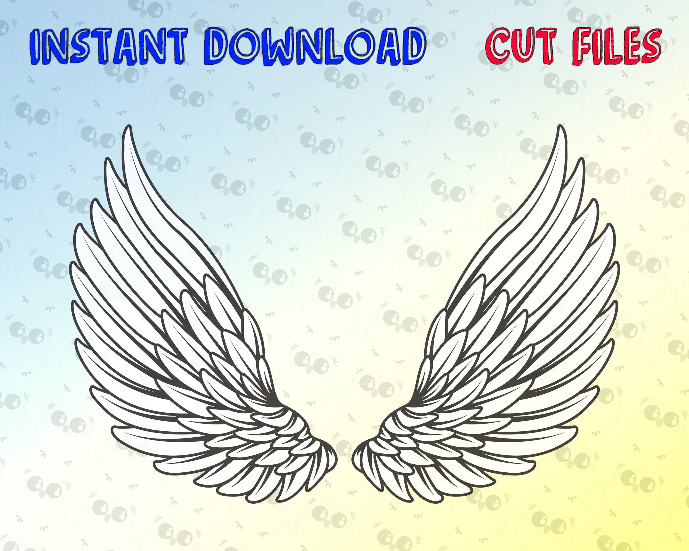2400x1920 Wings Angel Wings Vector Cutting Angel Wings Etsy