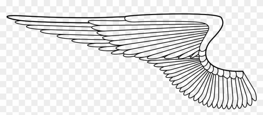 840x369 Angel Wings Free Vector Graphic