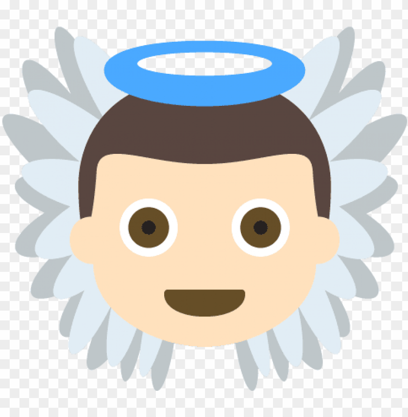 840x859 Baby Angel Light Skin Tone Emoji Emot Vector Icon