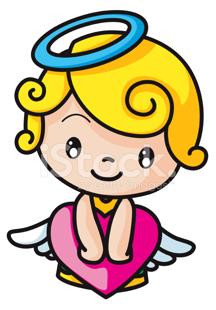 714x1024 Angel Cartoon Stock Vector