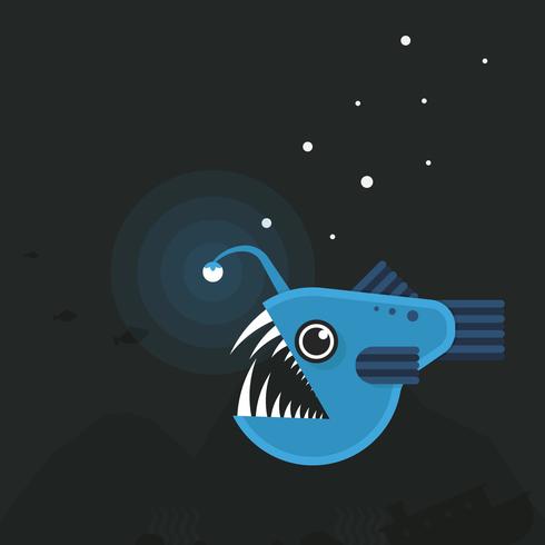 490x490 Deep Sea Fishing Illustration Angler Fish