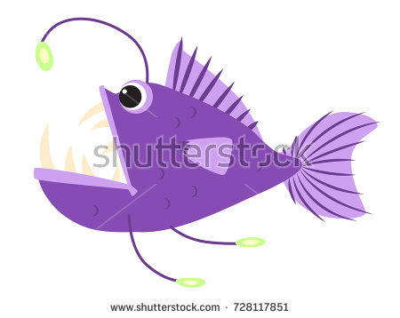 450x358 Angler Fish Clipart