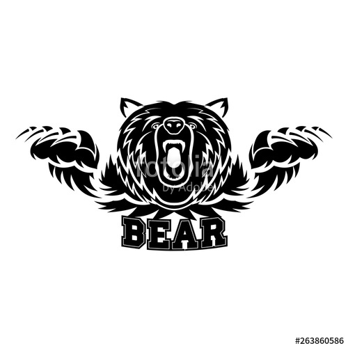 500x500 Angry Bear Vector Icon Stock Image And Royalty Free Vector