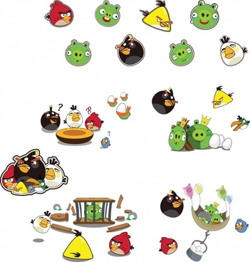 351x368 Angry Birds Free Vector Download