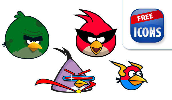 600x350 Free Angry Birds Vector Graphics