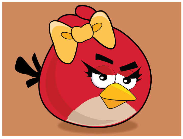 718x546 Illustrator Angry Bird Vector Image