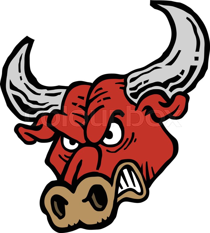 721x799 Angry Bull Vector Icon Stock Vector Colourbox