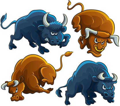 417x368 Angry Bull Vector Free Vector Download