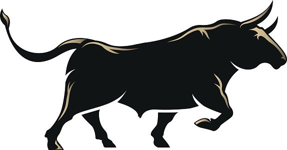 574x300 Angry Bull Vector Premium Clipart