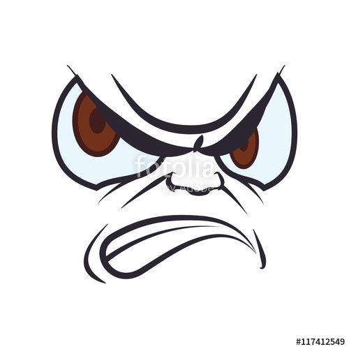 Face Angry Eyes Expression Cartoon Icon Isolated And Flat 500x500 Face Angry Eyes Expression Cartoon Icon Isolated And Flat
