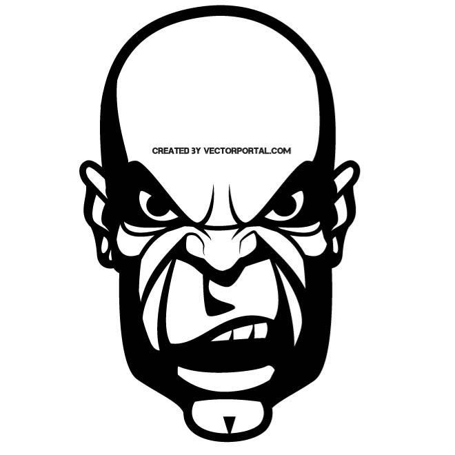 660x660 Angry Face Vector Image Various Vectors Angry Face, Free