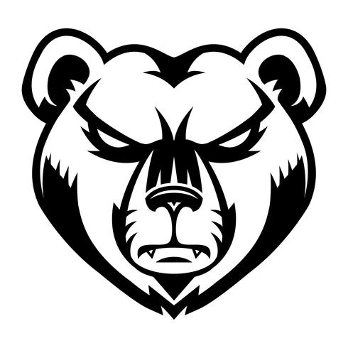 490x490 Bear Angry Face Cartoon