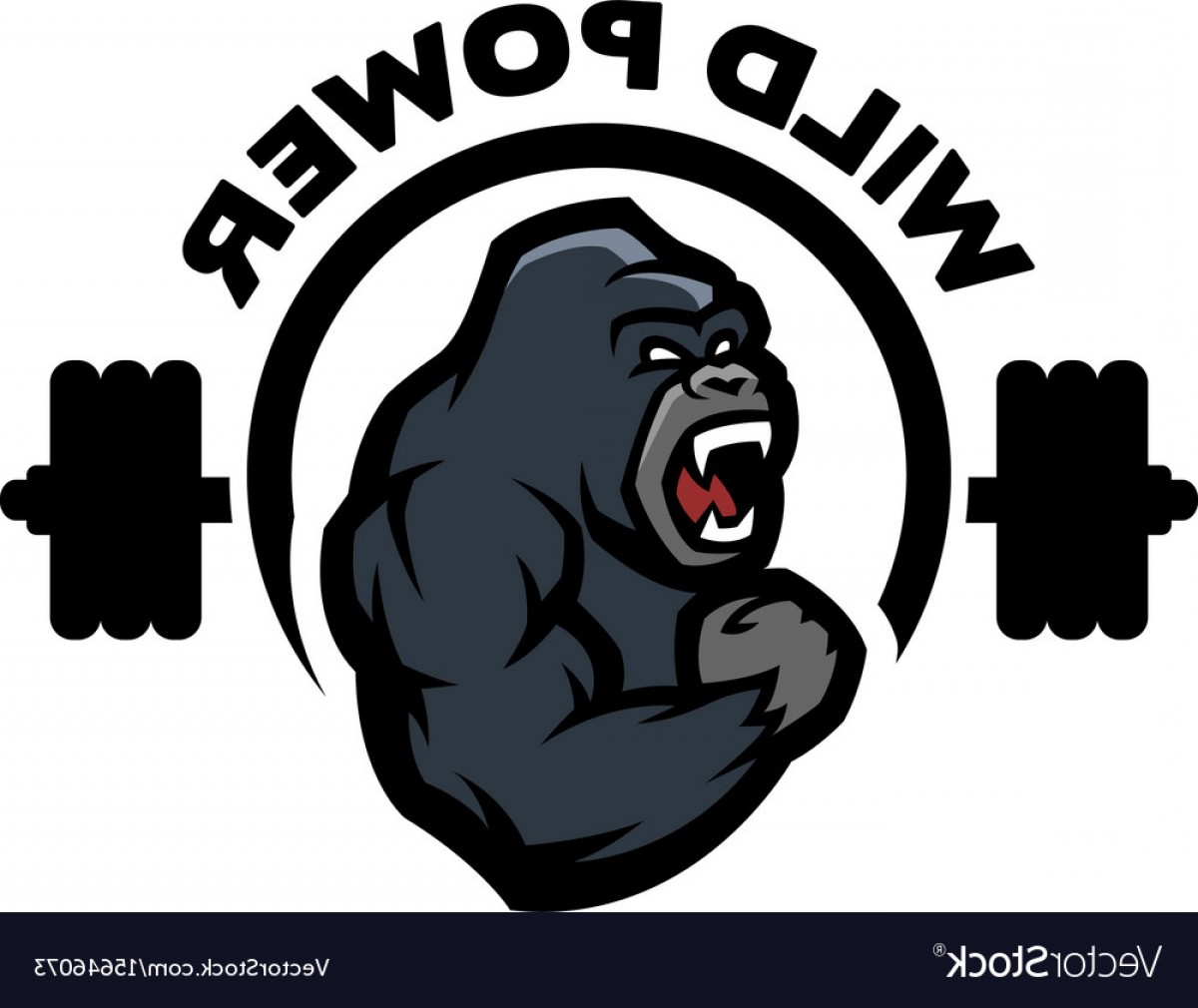 1200x1010 Angry Gorilla Sports Gym Logo Vector Hoodamathrun