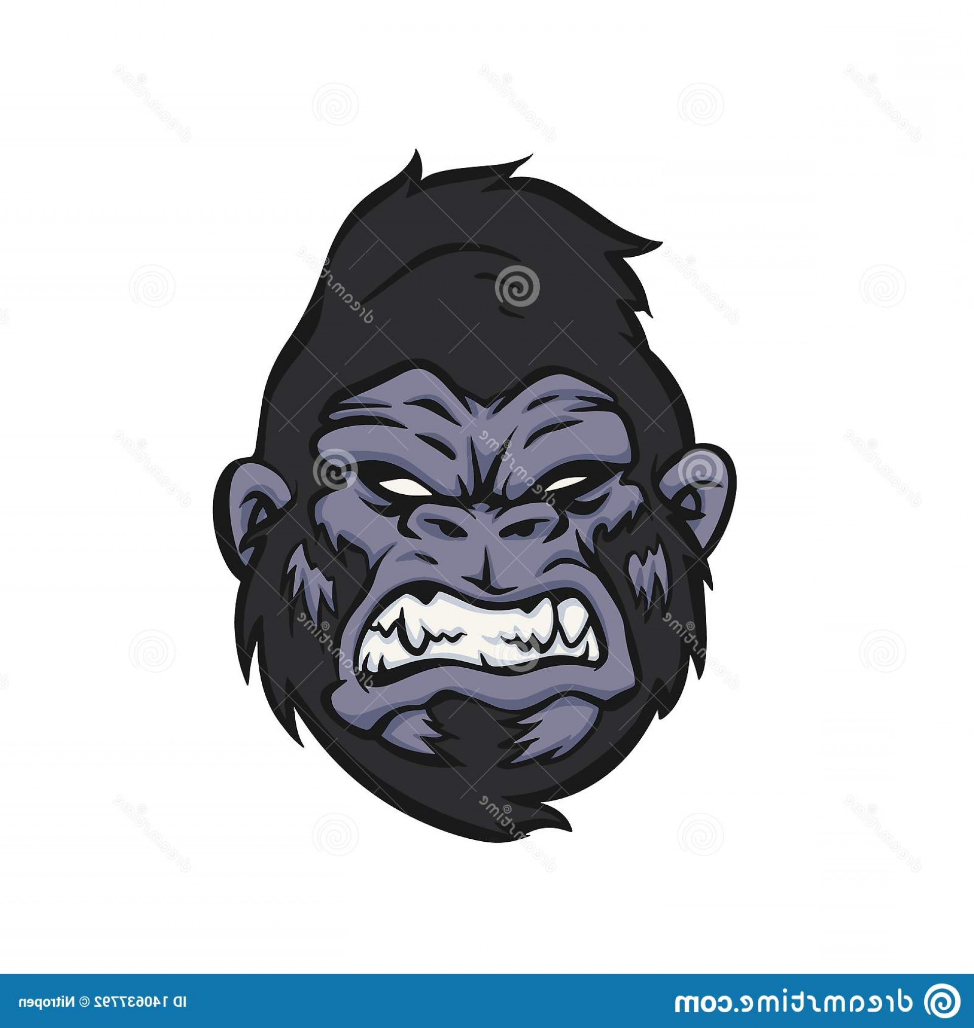 1920x2026 Gorilla Face Vector Savoyuptown
