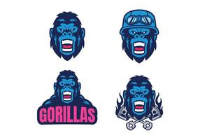 286x200 Gorilla Free Vector Art