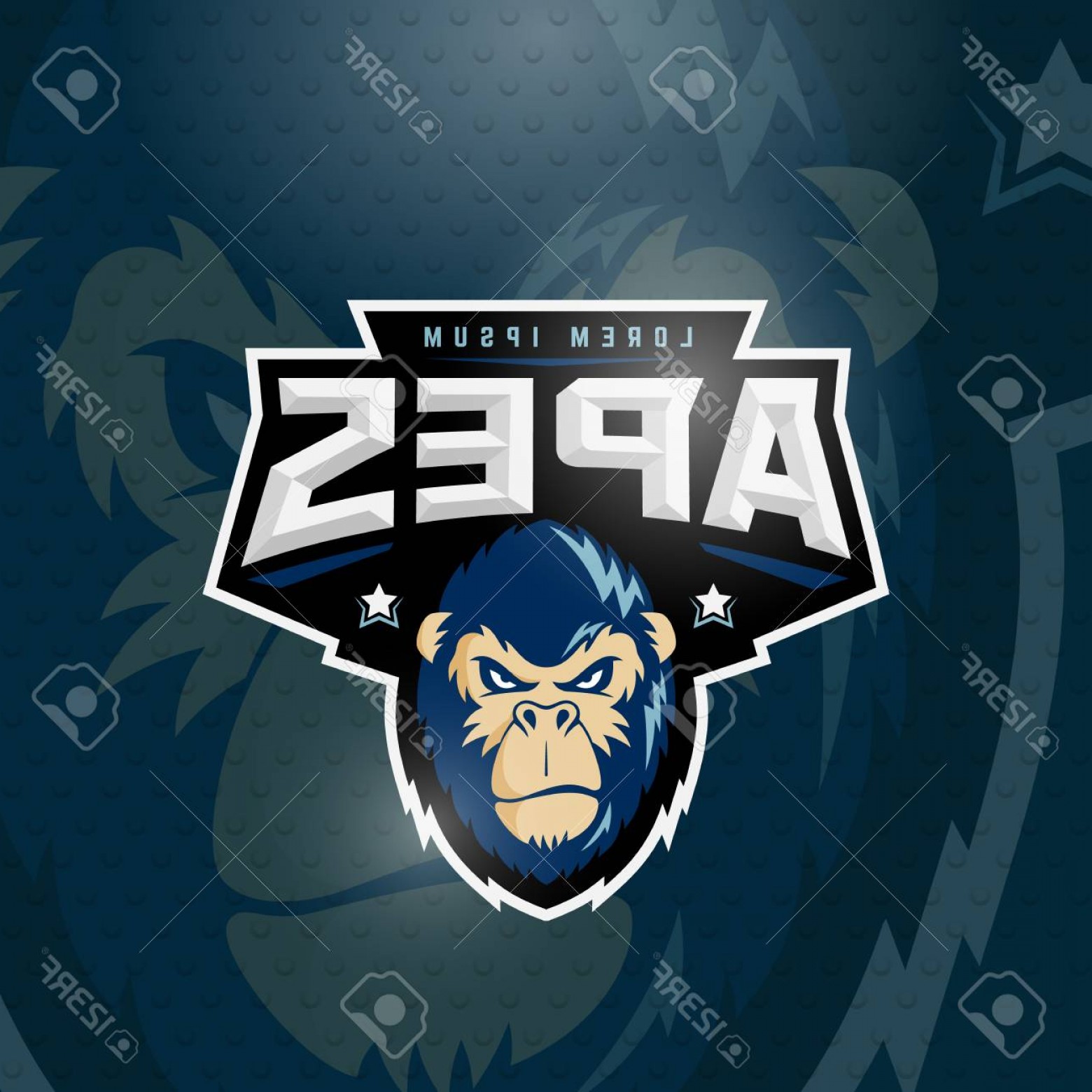 1560x1560 Photostock Vector Sport Apes Abstract Vector Sign Emblem Or Logo