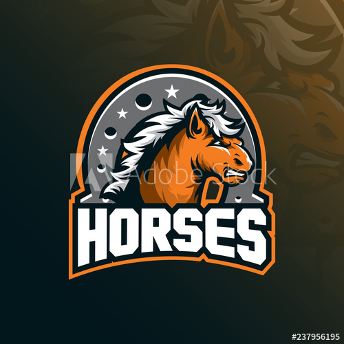 Horse Logo Mascot Design Vector With Modern Illustration Concept 500x500 Horse Logo Mascot Design Vector With Modern Illustration Concept