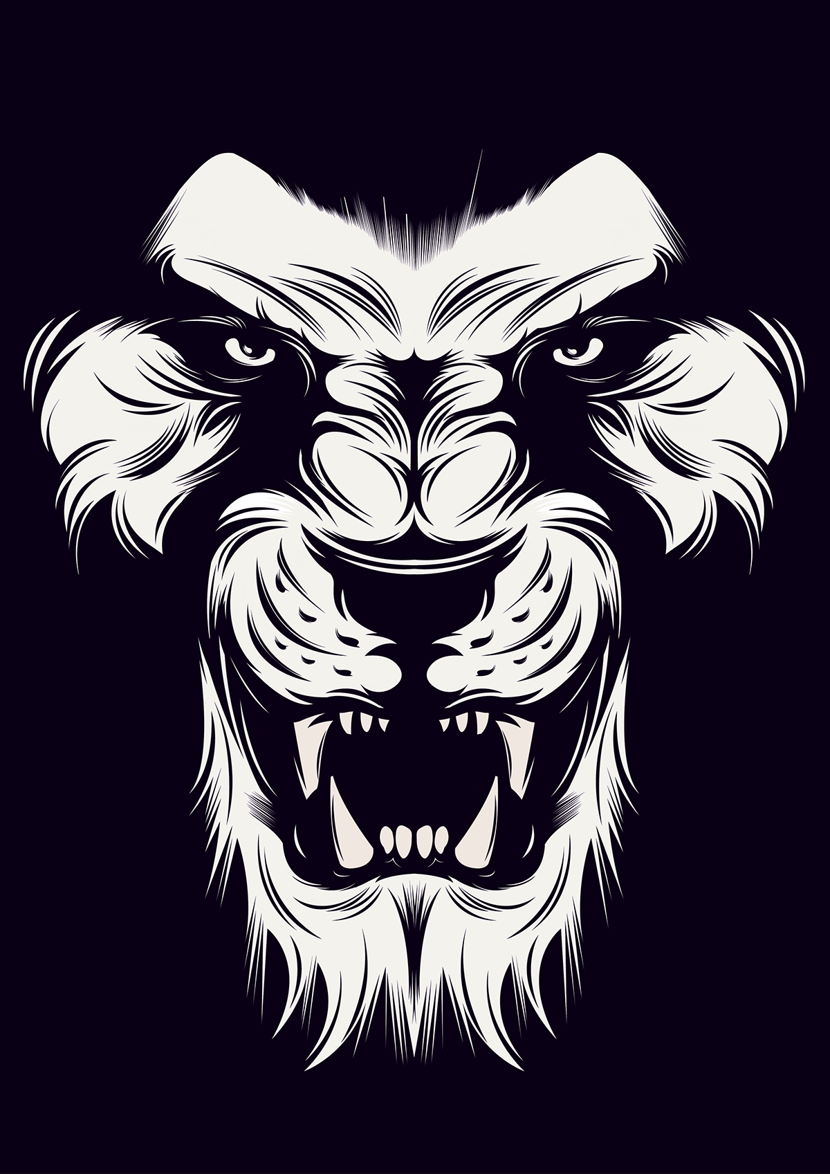 1200x1697 Angry Lion Vector On Behance Ideas Lion Vector, Lion Wallpaper
