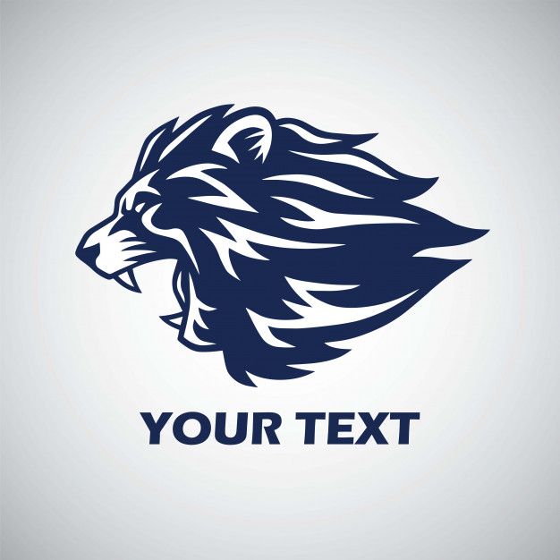 626x626 Angry Lion Vector Logo Premium Vector