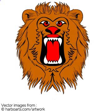 335x355 Download Angry Lion Mascot