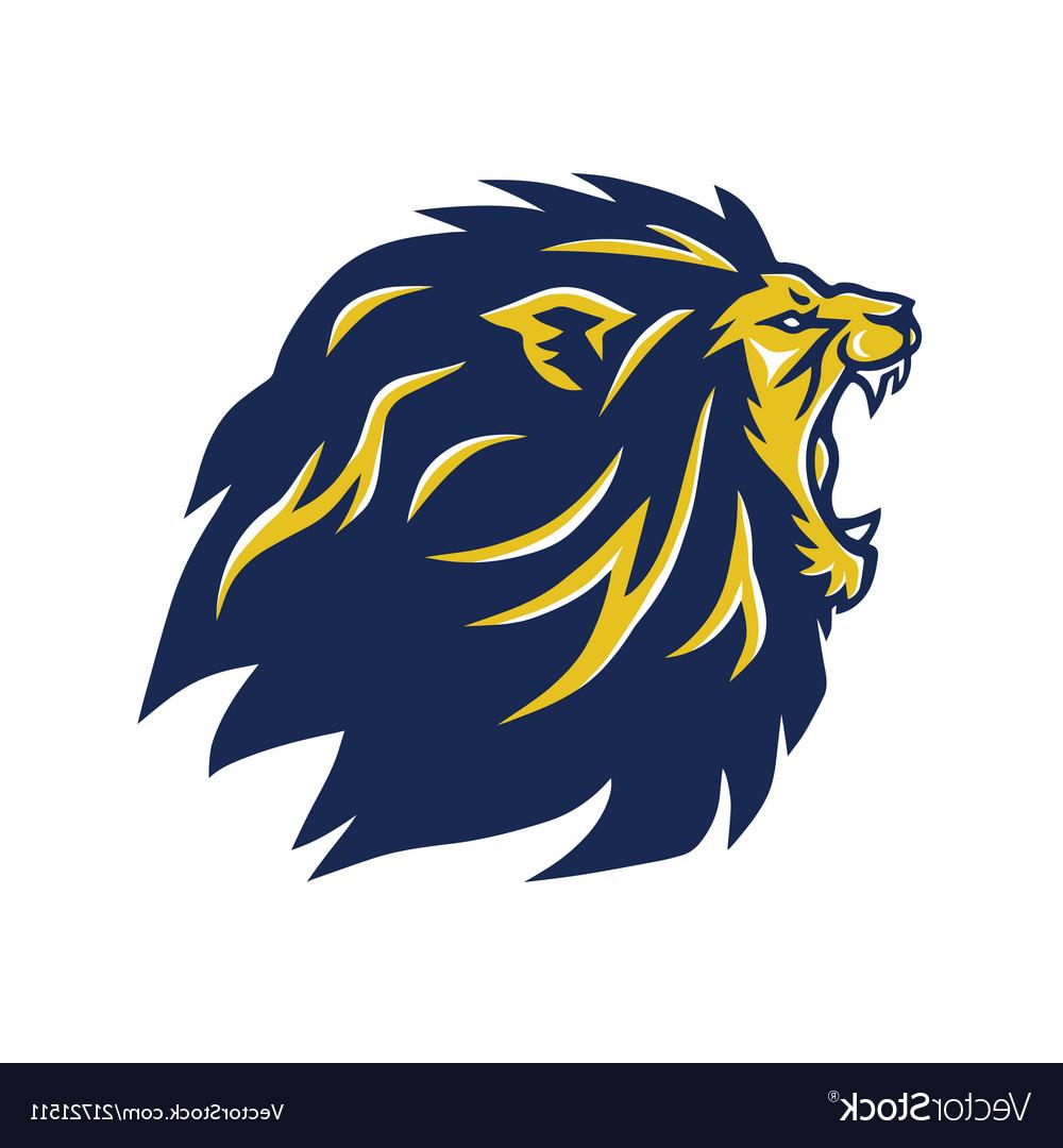 1000x1080 Unique Lion Face Roaring Vector Free Vector Images Design