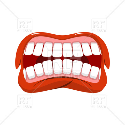 400x400 Angry Mouth Vector Image Of Icons And Emblems Maryvalery