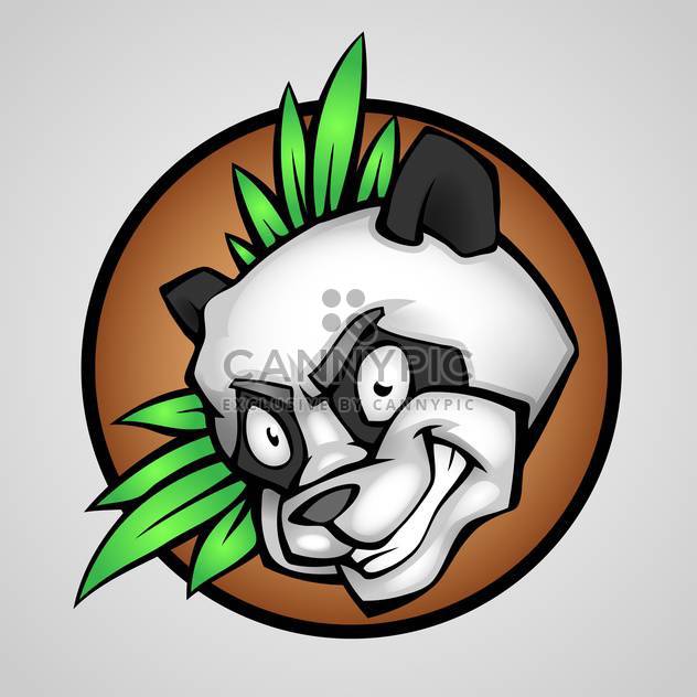 632x632 Vector Illustration Of Angry Panda Head Free Vector Download