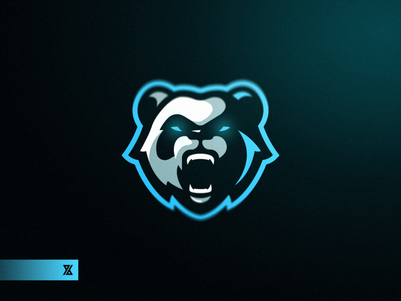 800x600 Angry Panda Mascot Logo