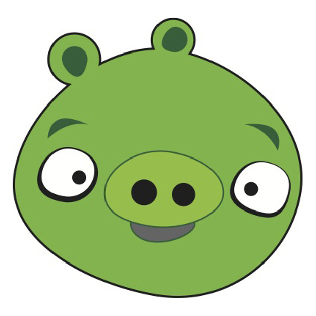 626x626 Angry Birds Pig Vector Stock Images