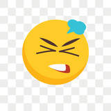 160x160 Angry Icon Vector Isolated On White Background, Angry Sign Stock