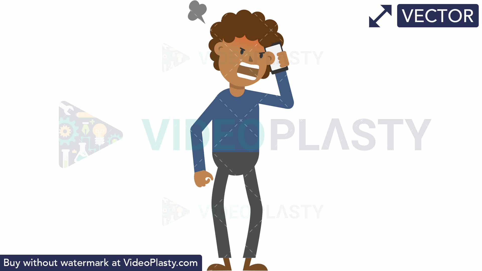 1920x1080 Black Man Talking Angry On The Phone