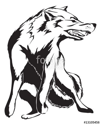405x500 Angry Wolf Stock Image And Royalty Free Vector On Fotolia