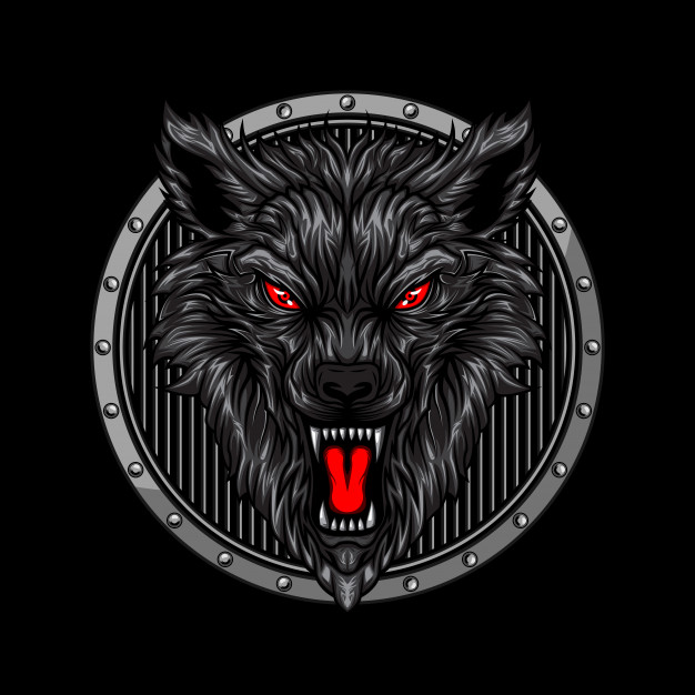 626x626 Angry Wolf Head Vector Premium Download