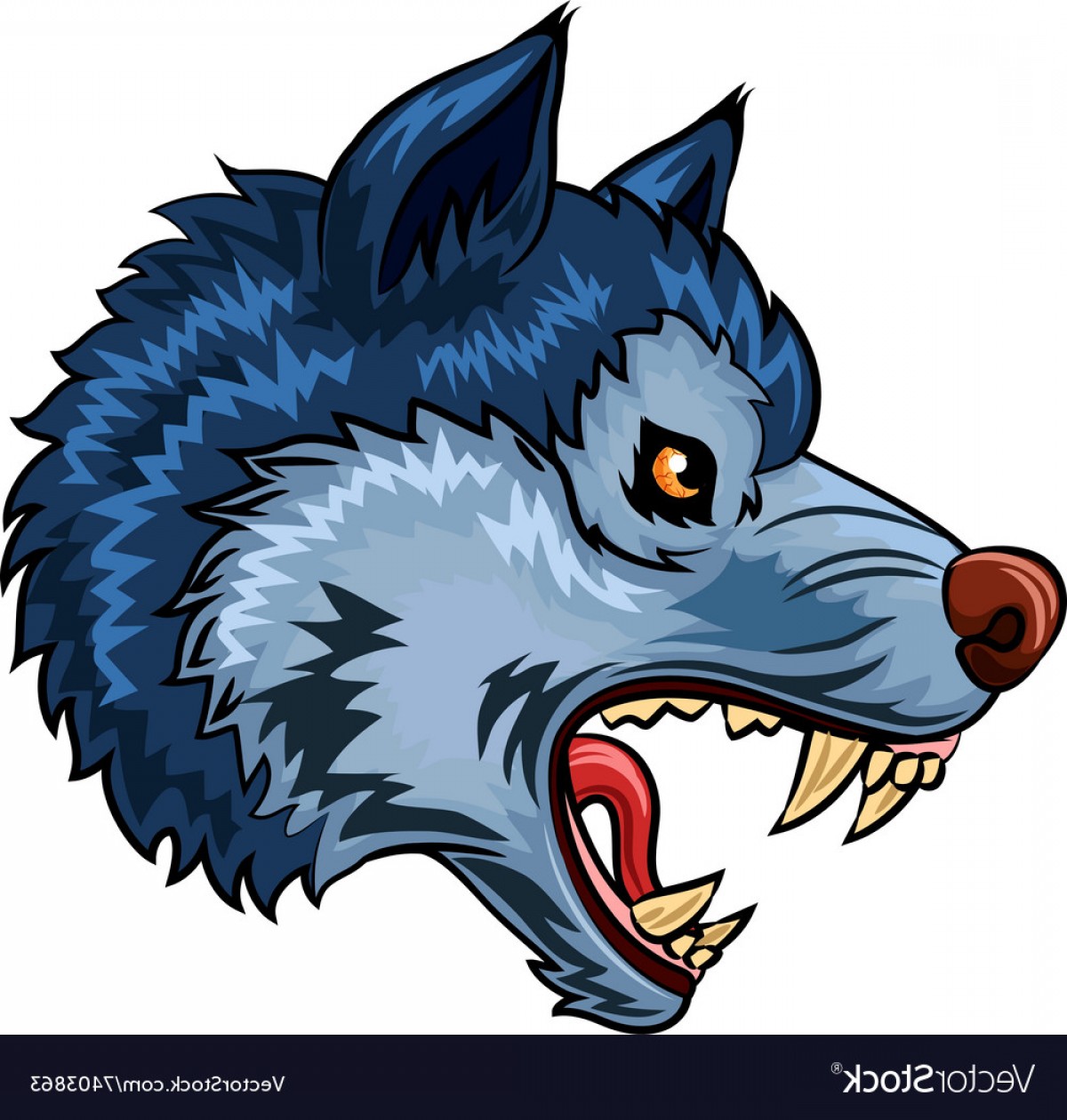 1200x1260 Cartoon Of Angry Wolf Character Isolated Vector Soidergi