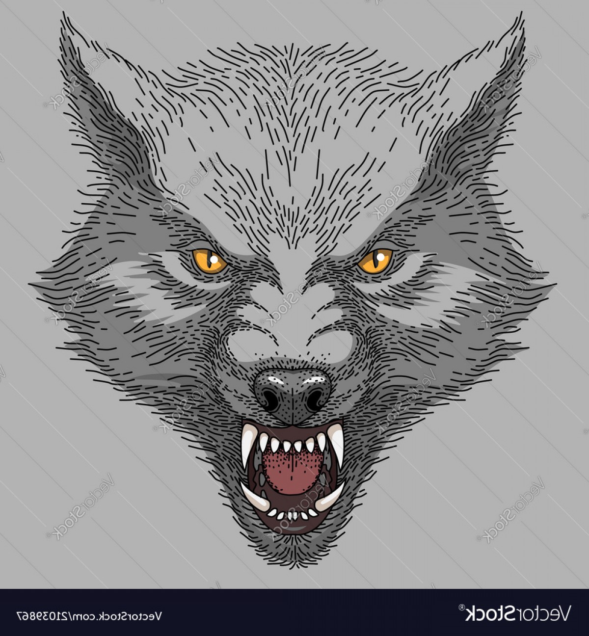 1200x1296 Head Of Angry Wolf Vector Createmepink