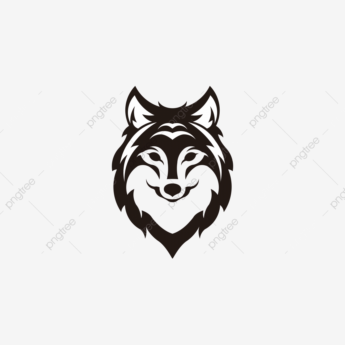 1200x1200 Silhouette Of The Wolf Vector Logo Wildlife Wild Wolf Vector