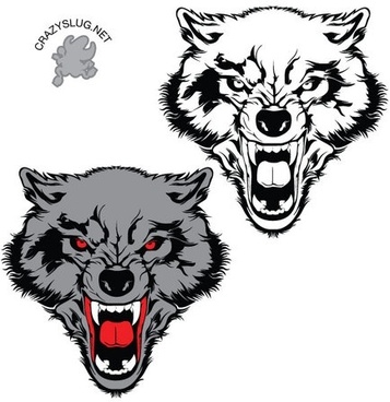 357x368 Wolf Free Vector Download