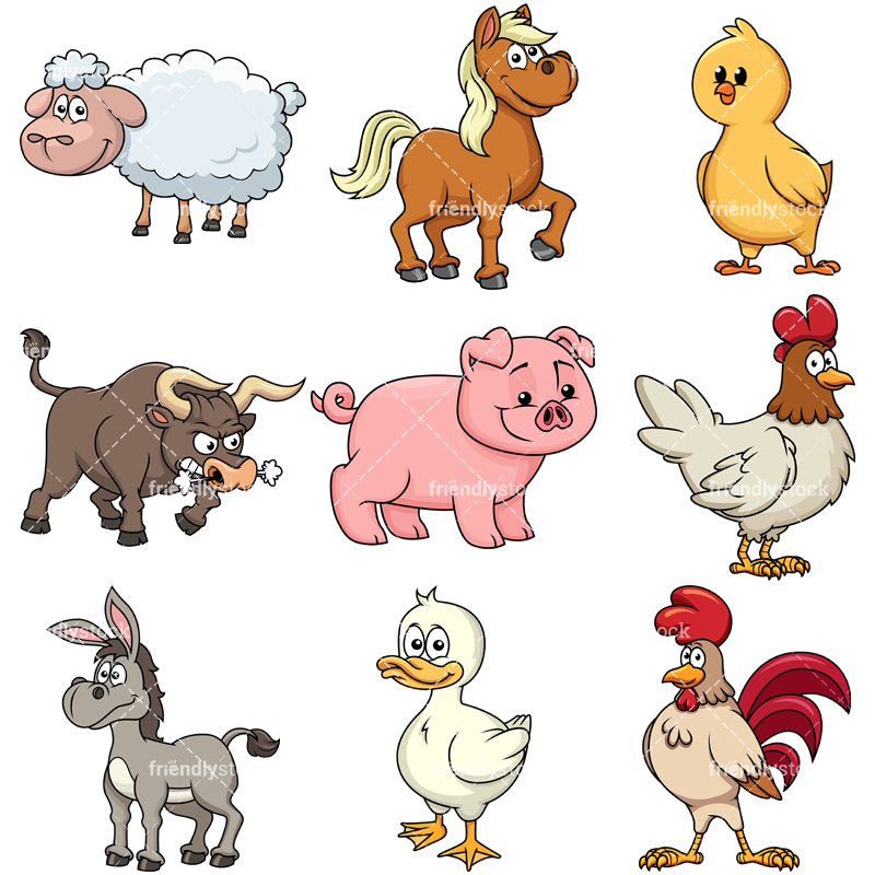 Animal Cartoon Vector at Vectorified.com | Collection of Animal Cartoon ...