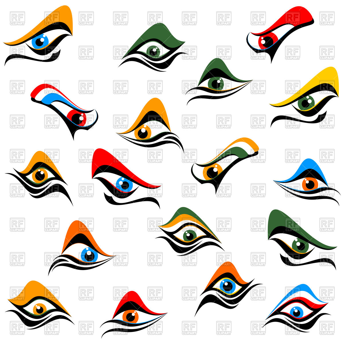 Background Of Abstract Eyes Vector Image Of Beauty, Fashion 1200x1200 Background Of Abstract Eyes Vector Image Of Beauty, Fashion