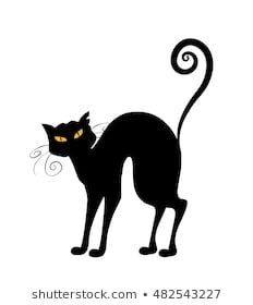 Halloween Black Cat With Yellow Eyes Vector Magic Animal On White 232x280 Halloween Black Cat With Yellow Eyes Vector Magic Animal On White