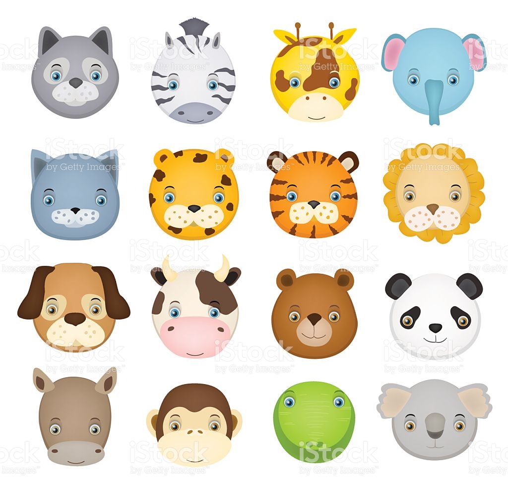 1024x972 Cartoon Animal Faces Desktop Backgrounds
