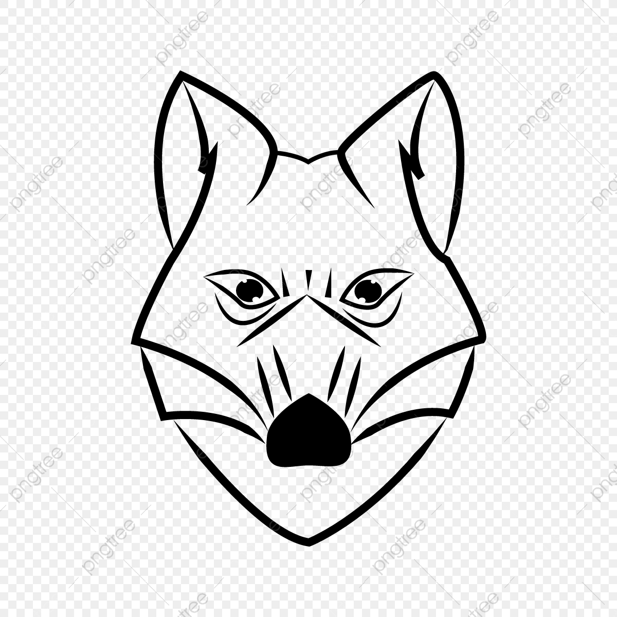 1200x1200 Fox Face, Fox, Face, Animal Face Png And Vector With Transparent