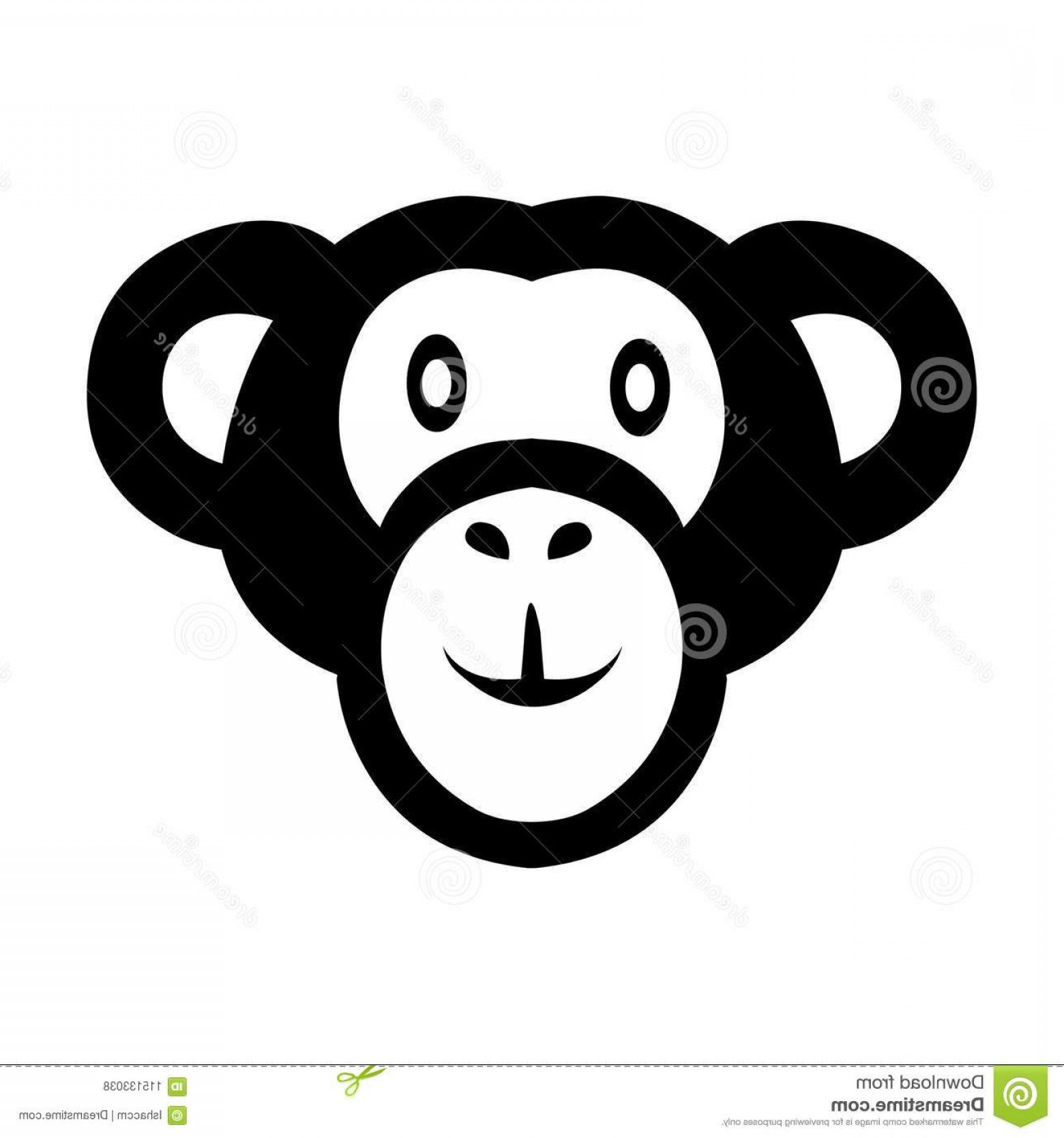 1560x1668 Monkey Icon Vector Logo Monkey Animal Face Vector Monkey Face