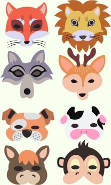 222x368 Animal Face Free Vector Download