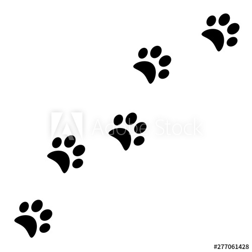 Animal Footprints Vector Icon 500x500 Animal Footprints Vector Icon