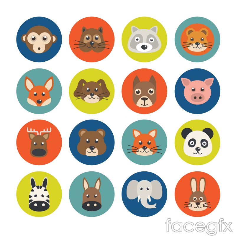 Round Animal Head Vector Over Millions Vectors, Stock Photos 800x800 Round Animal Head Vector Over Millions Vectors, Stock Photos