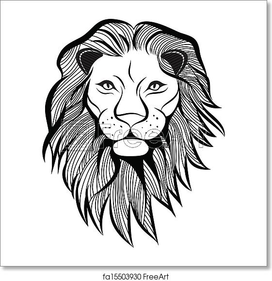 Free Art Print Of Lion Head Vector Animal Illustration For T Shirt 561x581 Free Art Print Of Lion Head Vector Animal Illustration For T Shirt