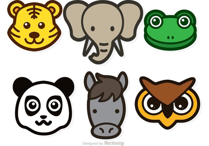 Animal Head Vector at Vectorified.com | Collection of Animal Head ...