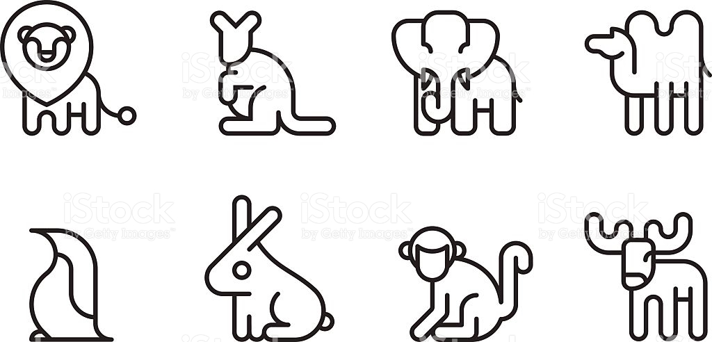 1024x492 Animal Icon Set
