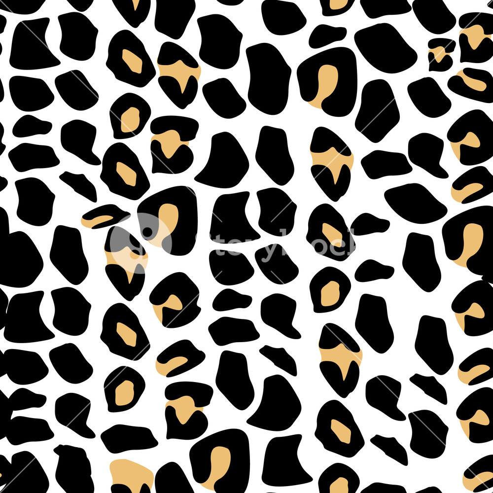 1000x1000 Leopard Seamless Pattern Animal Print Vector Background